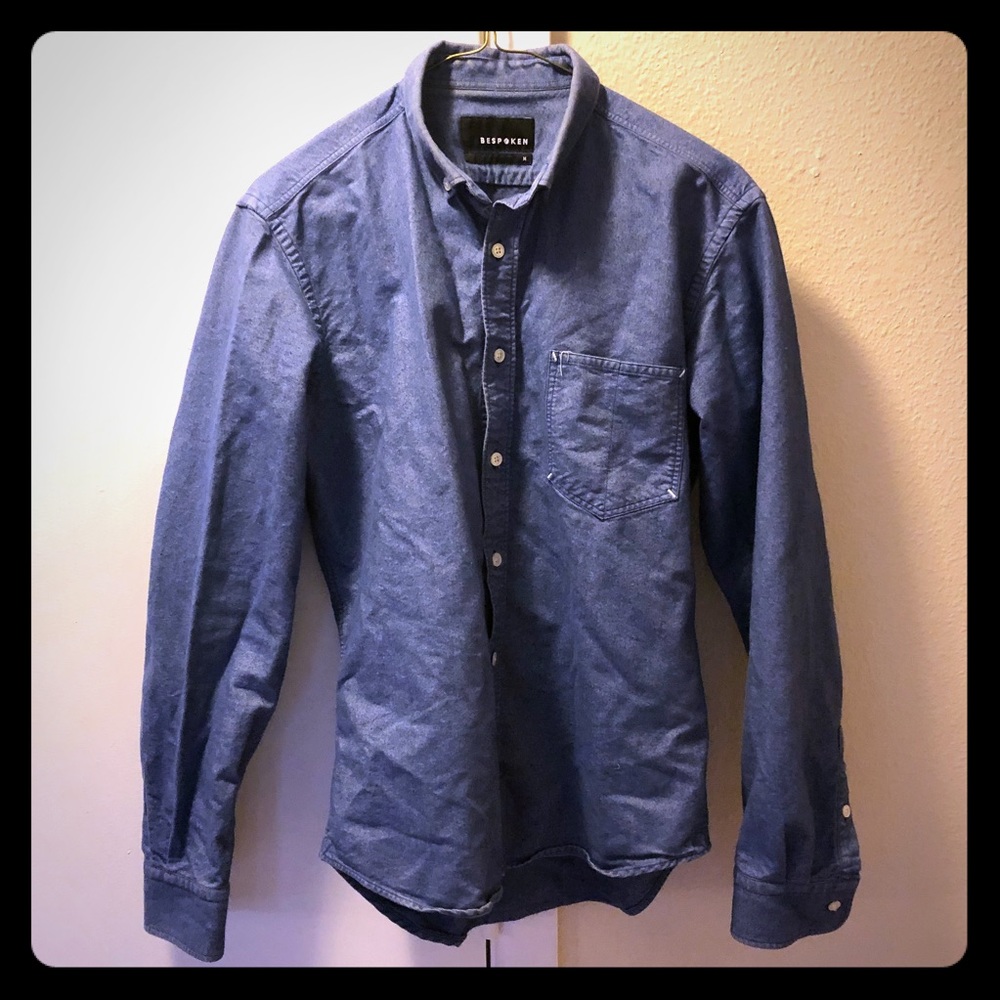Blue button up shirt